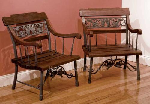 Pair of Squirrel Motif Chairs by Morgan Colt